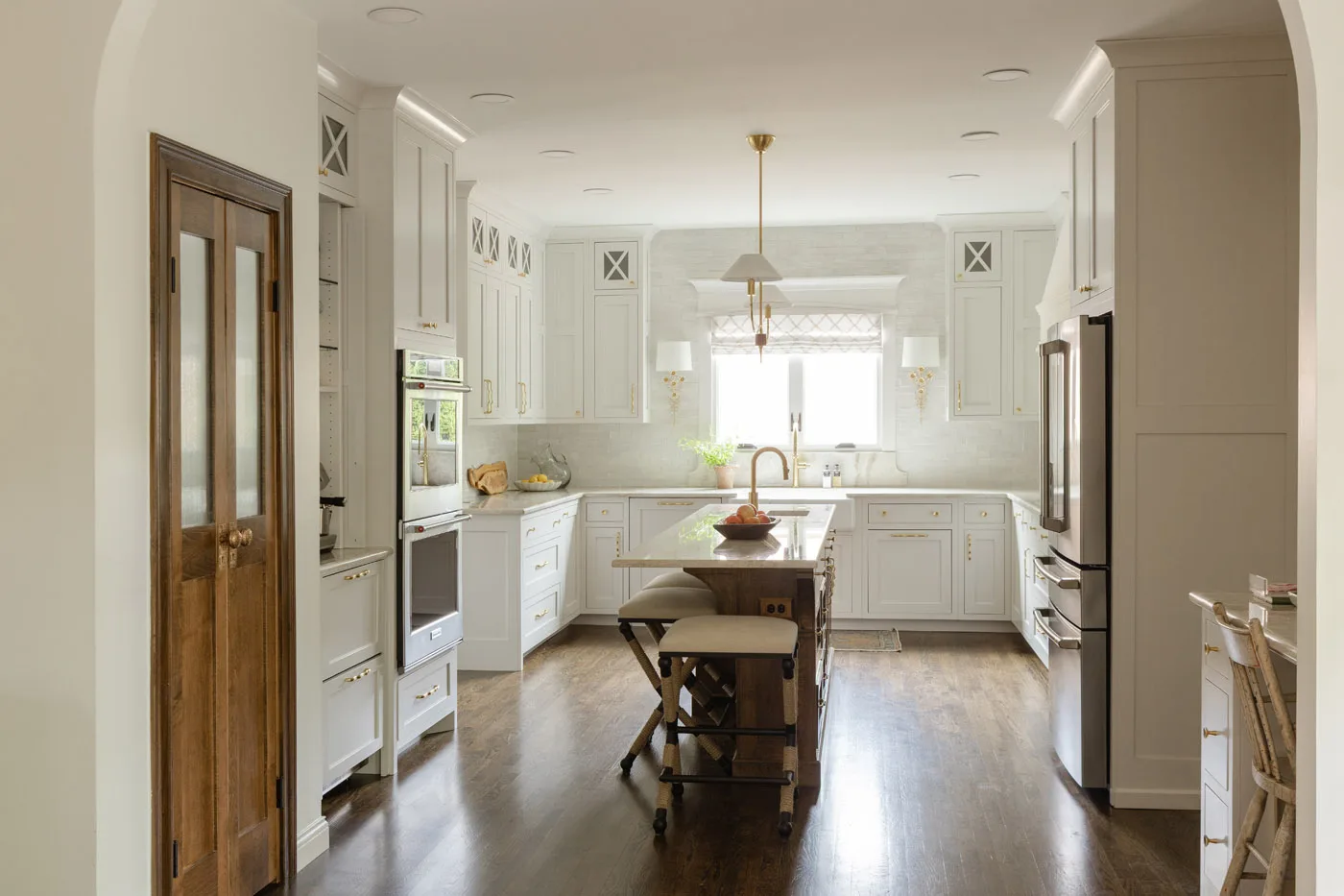 Gweneth project kitchen with custom island and seating
