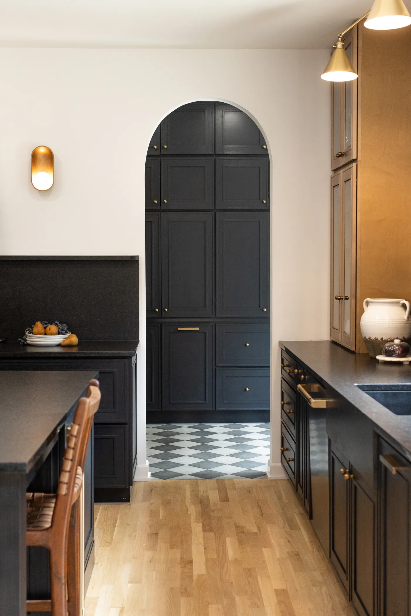 Custom cabinetry detail from the Seward Hall project by Soleil Homes